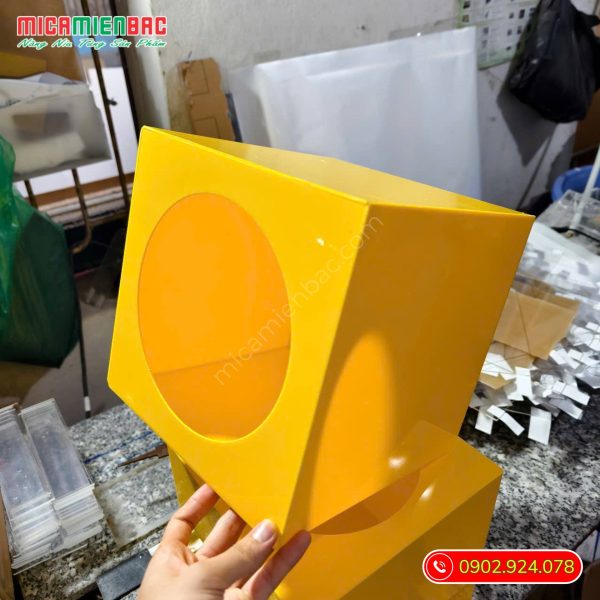 hộp bốc thăm mica