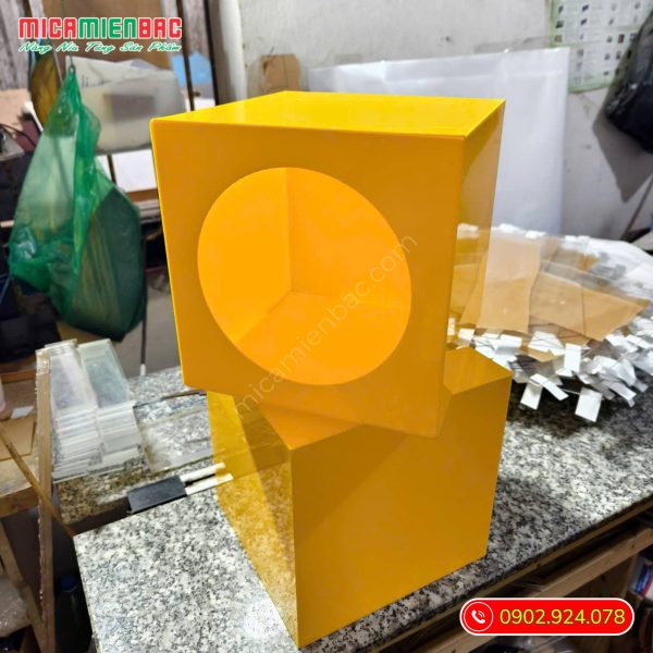 hộp mica bốc thăm