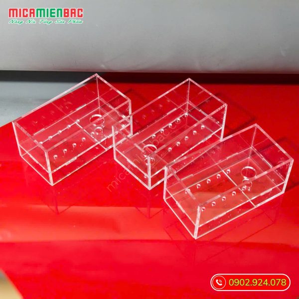 khay mica đựng ống nghiệm