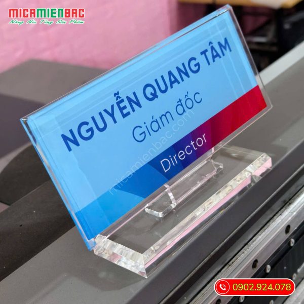 Biển chức danh mcia in UV