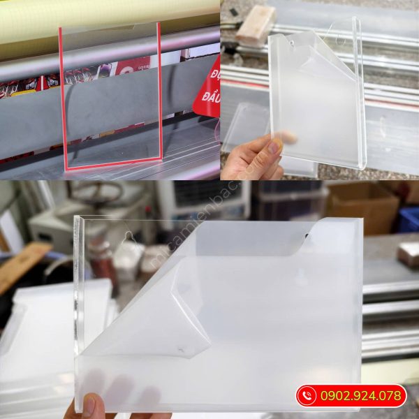 Kệ mica tờ rơi treo tường