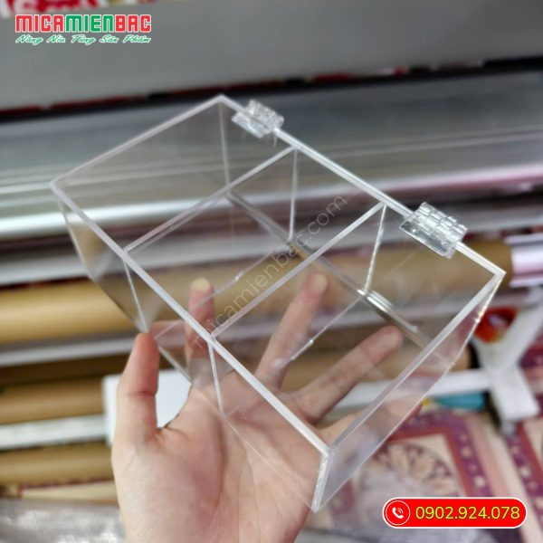 hộp mica 3 ngăn giá rẻ