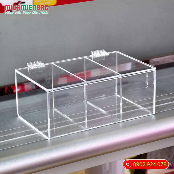 hộp mica để bàn