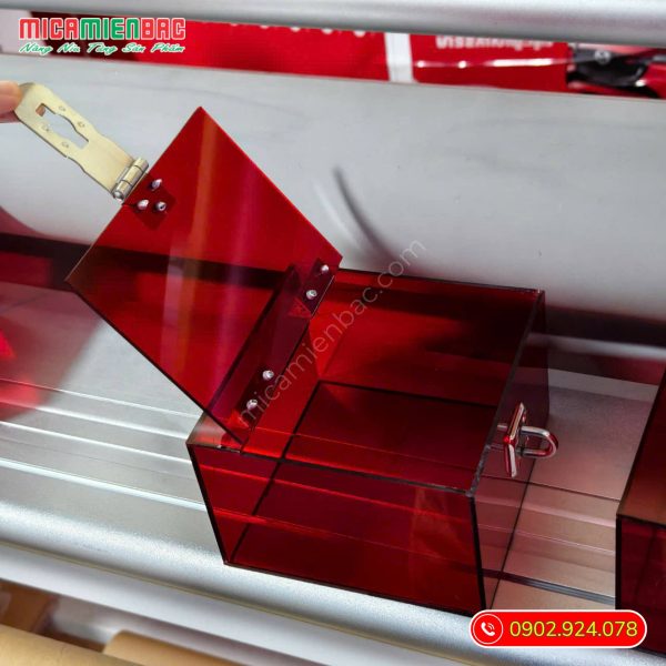 mẫu hộp mica xuyên sáng