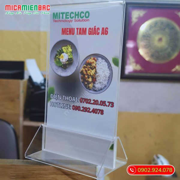 menu thực đơn