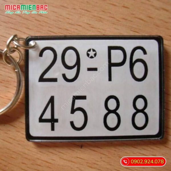 móc khóa biển số xe