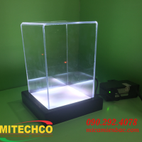 Hộp trưng bày mica đen led