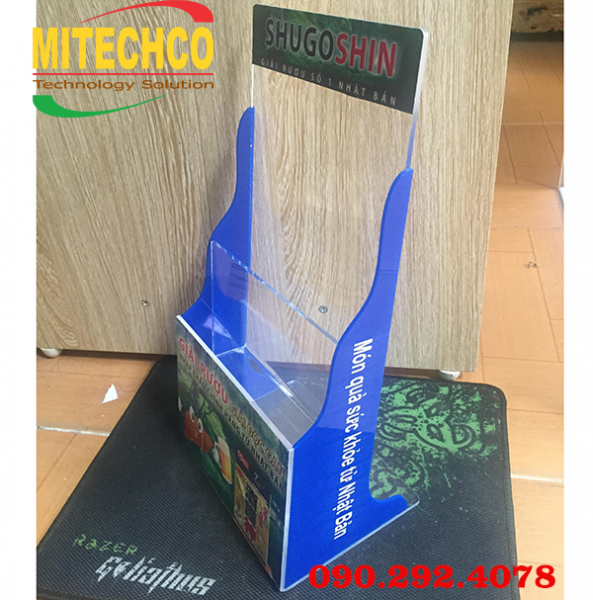 Kệ mica đựng tờ rơi hai ngăn giá rẻ