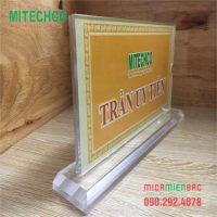 Biển chức danh mica tiêu chuẩn vát 4 cạnh