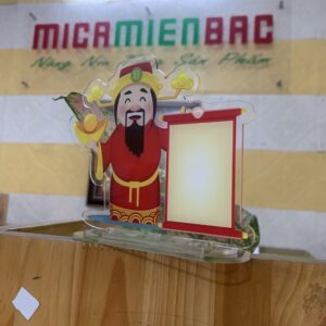 Kệ mica để mã QR thần tài mẫu mới nhất Kệ mica để mã QR thần tài mẫu mới nhất