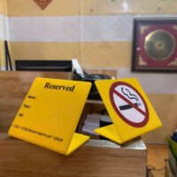 Biển cấm hút thuốc, biển bàn đã đặt, reserved...