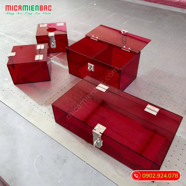 hộp mica xuyên sáng